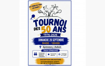 Tournoi des 50 ans du club ALC TT